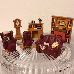 Avon Fine Collectibles Victorian Miniature Living Room Furniture  - 6 Pieces